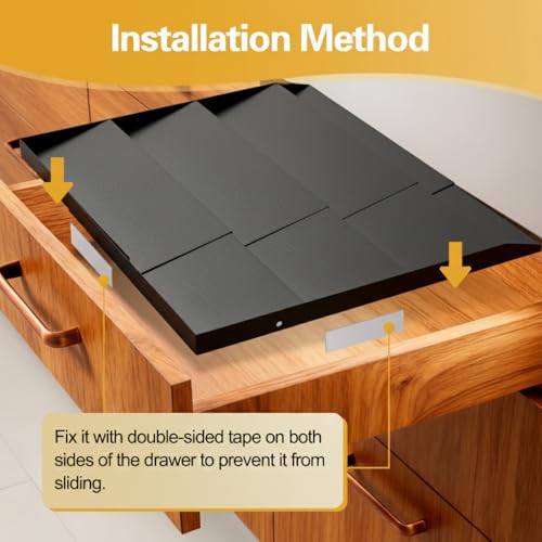 Metal Spice Drawer Organizer (Black)