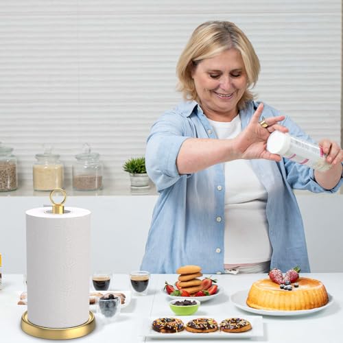 Gold Paper Towel Holder Countertop (Gold)