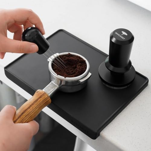 Espresso Tamping Mat (Black With Short Edge)