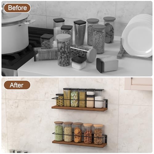 Spice Rack Self (2 Pack- Brown)