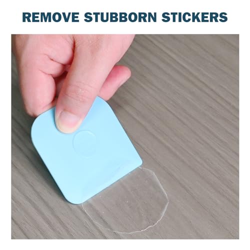 Pan Scraper 10Pcs Pot & Dish Scraper Plastic (10 Pcs / Aqua)
