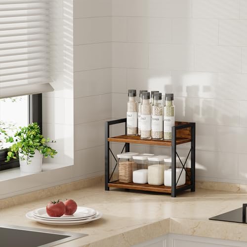 Countertop Shelf Organizer (Small / Brown)
