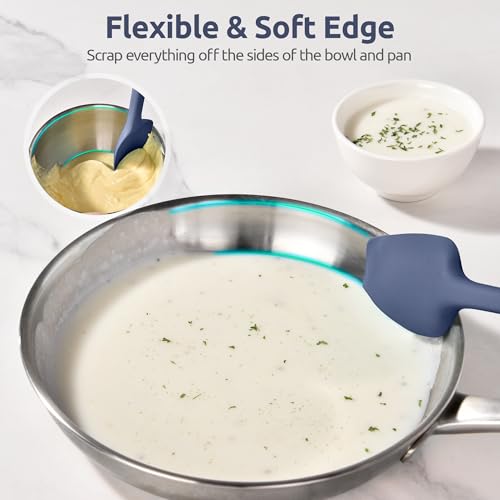 14" Long Silicone Spoonula (Midnight Blue / 14.17in (spoon spatula))