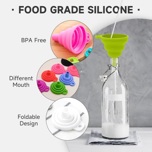 6 Pack Kitchen Funnel Set (Color#B)