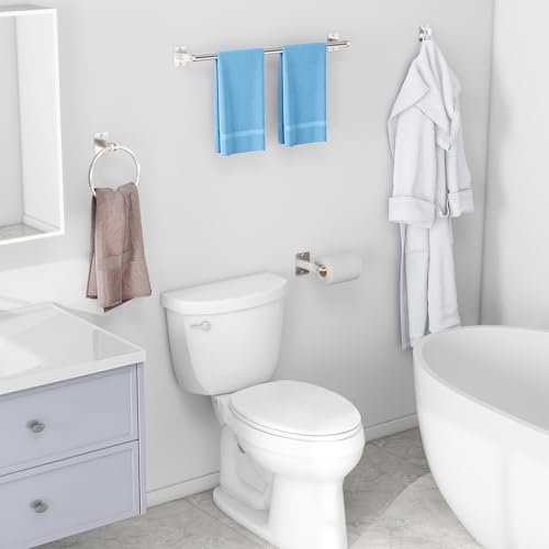 Brushed Nickel Bathroom Accessories Set (Brushed Nickel / 24 inch (4 Piece))