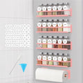 Magnetic Spice Rack with Jars Magnetic Spice Rack for Refrigerator 24 Spice Jars with Label Magnetic Shelves for Fridge 4 Pack Pink (4 Pack 24 Jars / Pink)