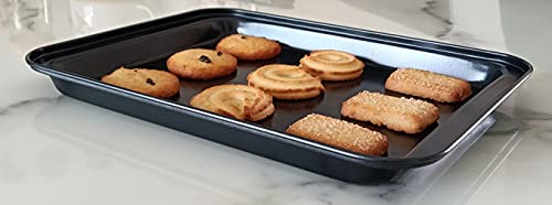 Small Baking Sheet Nonstick 9.45 X 7.09 Inch (9.5x7 inch Black)