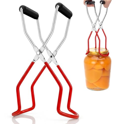 Canning Jar Lifter Tongs (Red)