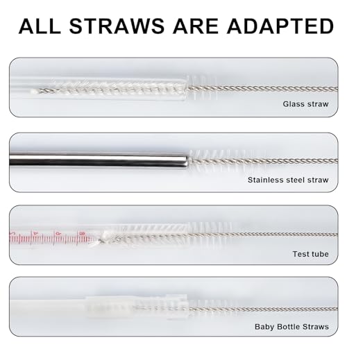 12 Pcs Bottle Cleaner Brushes Set (11.8 Inch White)