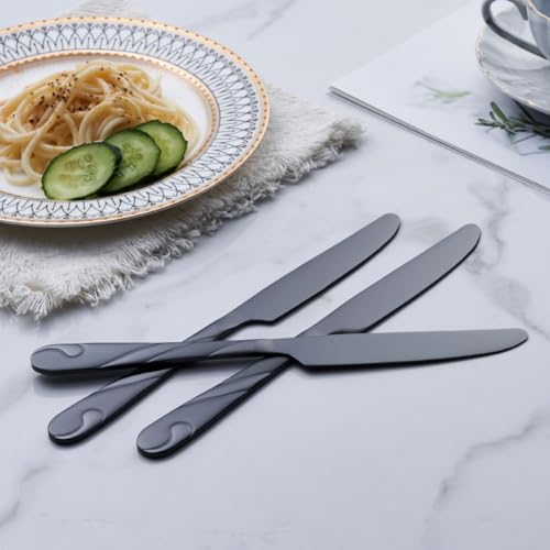 Black Silverware Set for 8 (Black / 40-Piece)