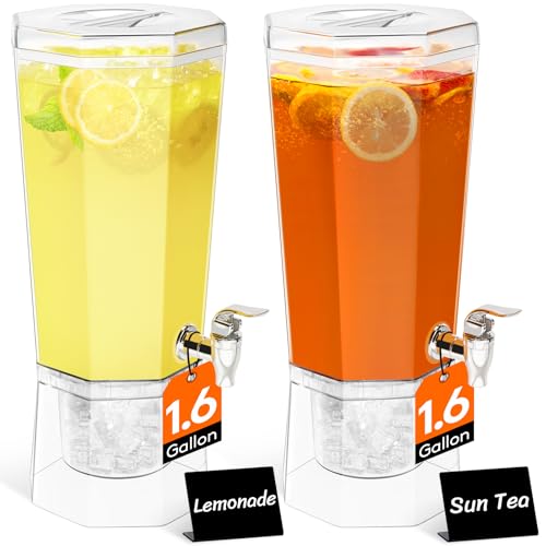 1.6 Gallon Drink Dispenser for Party with Leak (Large-1.6 Gal)