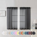 Black Curtains (40"W x 45"L (Pack of 2) / Black)
