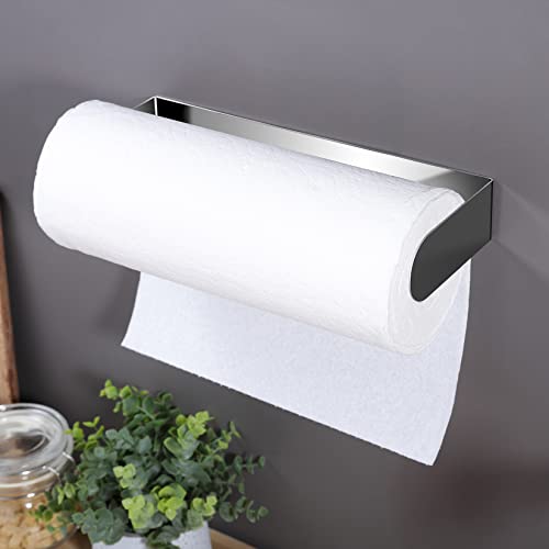 Adhesive Paper Towel Holder (Silver/Polished)