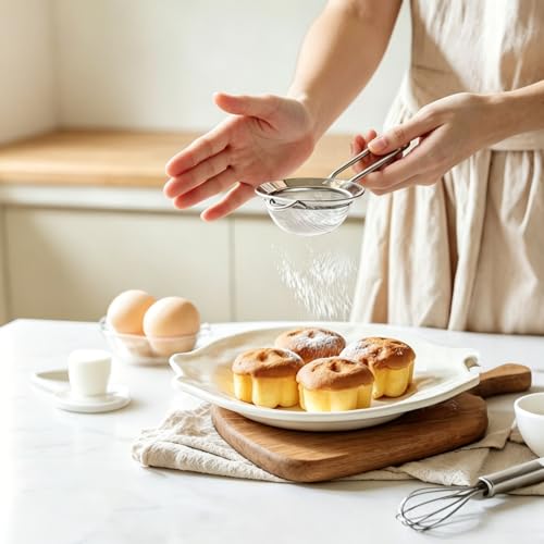 3Pcs Fine Mesh Strainer with Handle