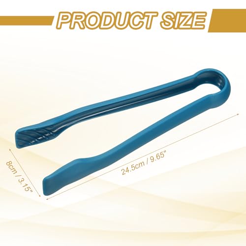 12 Pcs Toaster Tongs (10 Inch / Blue)