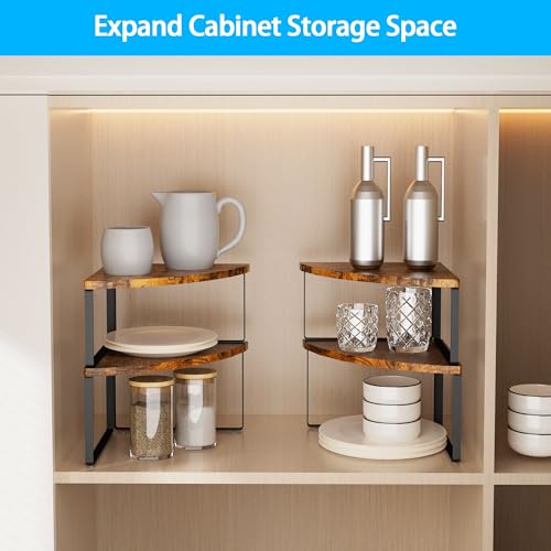 Kitchen Corner Shelf (Rustic Brown)