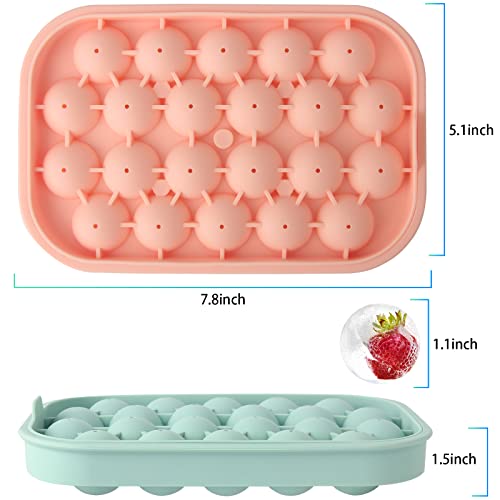 Ice Cube Tray (B:2PC Green+Pink)