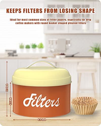 Coffee Filter Holder with Lid (Brown)