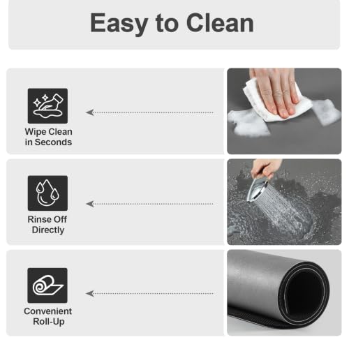 Coffee Mats for Coffee Bar Accessories (Dark Gray / 31.5" x 17")