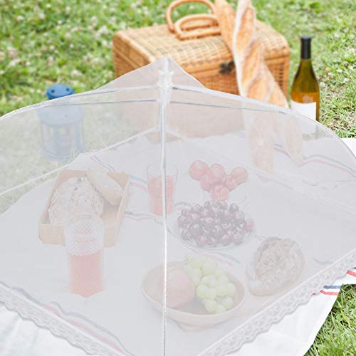 6 Pack Food Covers 17 Inch Pop (17 inch x 6 packs / White)