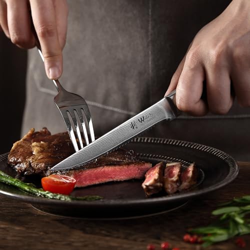EDIB Damascus Steak Knife Set