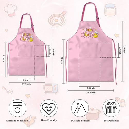 2 Pack Mommy and Me Aprons (Head Chef#2)