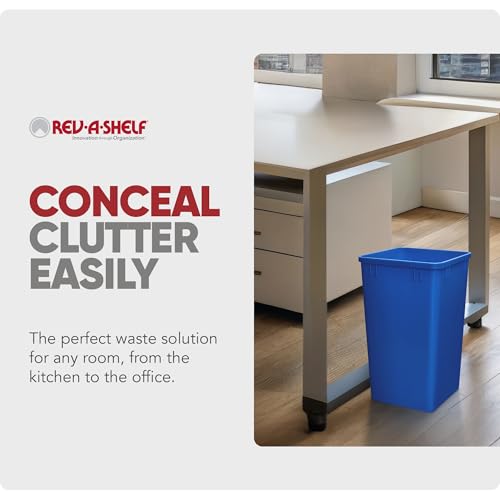 2 Pack 35 Quart Polymer Replacement Trash Bin (2 Pack / Blue)