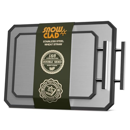 Stainless Steel Cutting Board Set of 2 for kitchen (SET of 2)