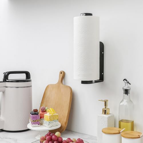 Under Cabinet Paper Towel Holder (Black)