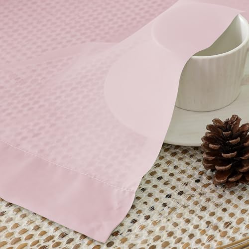 Blush Pink Sheer Curtains 84 Inches Long 2 Panels (Blush / 42"W x 84"L (Pack of 2))