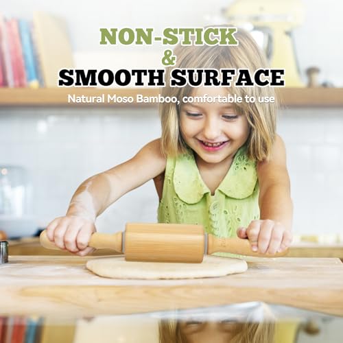 10 inch Wooden Rolling Pin for Baking (10 inch)