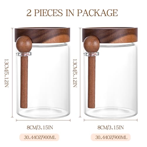 30 oz High Borosilicate Glass Food Storage Containers (Acacia30OZ*2)