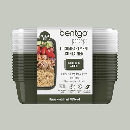 Prep Meal Prep Containers with Lids (Khaki Green)