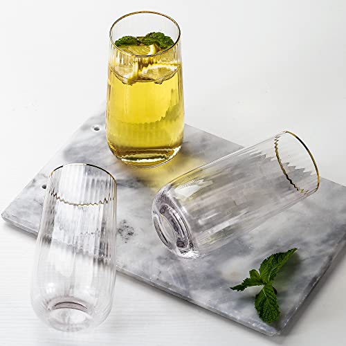 Stemless Wine Glasses Set of 4