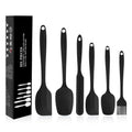 Silicone Spatulas Set of 6 (Black)
