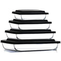 8pc Glass Baking Dishes for Oven (4 Pack)