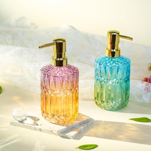 Soap Dispenser with Pump Refillable (Purpleorange)