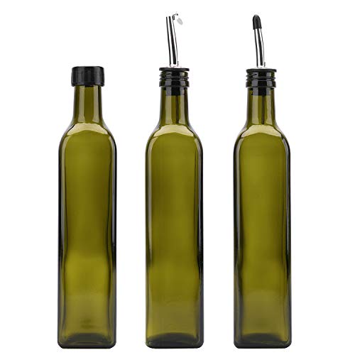 6 Pack 8 oz Glass Olive Oil Dispenser Bottles