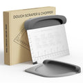 Bench Scraper Dough Scraper Bowl Pastry Scraper for Bread Cake Pizza (Bench Scraper Set / Gray)