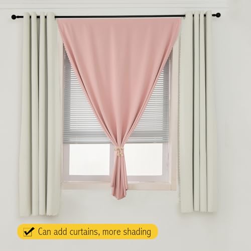 Self Adhesive Blackout Curtains (59"W x 71"L (Pack of 1) / Pink)