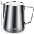 Milk Frothing Pitcher (A0 Silver / 12 Ounces)