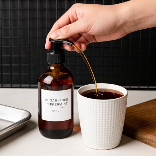84PCS Coffee Syrup Labels