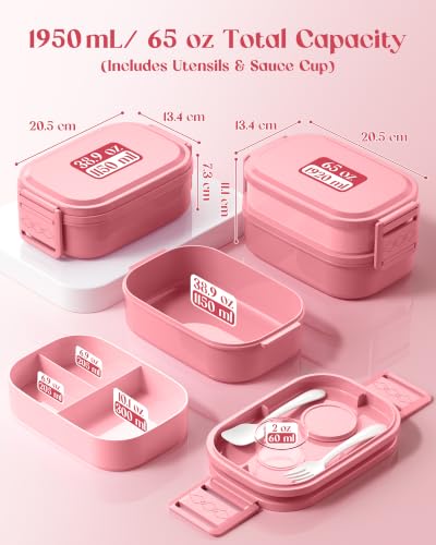 Bento Lunch Box (Pink)