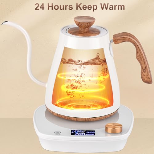 Gooseneck Electric Kettle (Cream White)