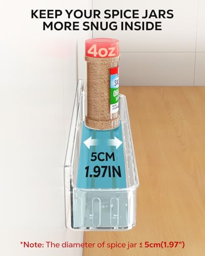 Spice Rack Wall Mount (Clear)