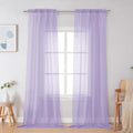 Lavender Sheer Curtains 96 Inches Long (Lavender / 42"W x 96"L (Pack of 2))