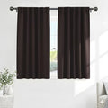 Bedroom Window Drapes (Brown / 42"W x 54"L (Pack of 2))