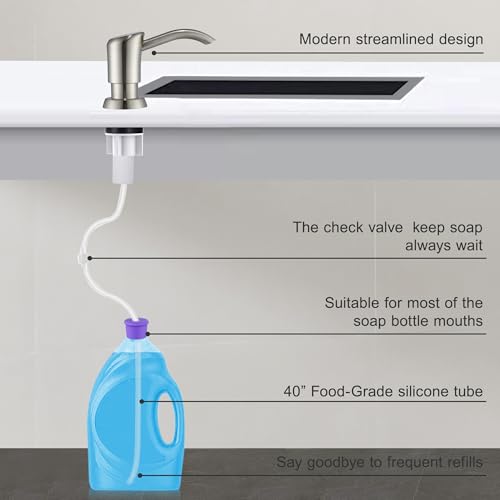 Built in Counter Soap Dispenser (Brushed Nickel)