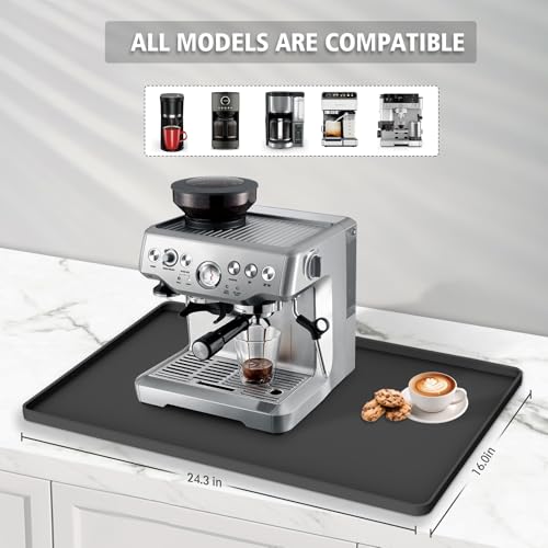 Silicone Coffee Mat 24"x16" (black)