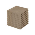 100% Cotton Waffle Weave Kitchen Dish Cloths 8 (Tan / 12 X 12 - 8 Pack)